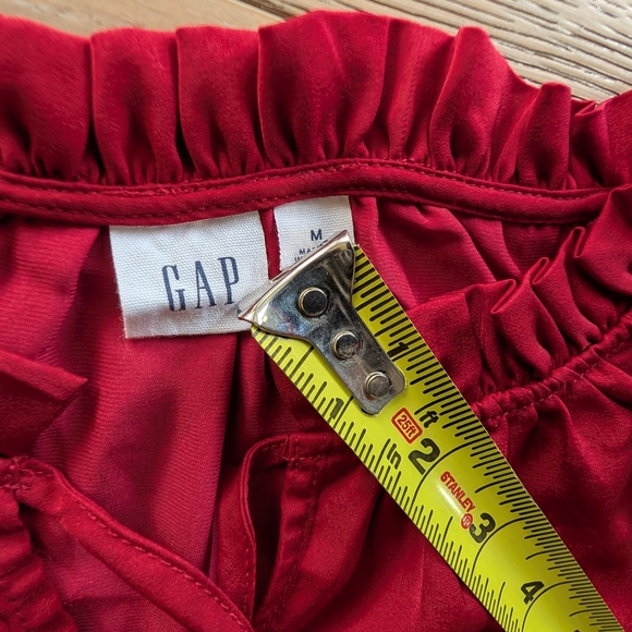 GAP Red Ruffle Blouse - Picture 4 of 8
